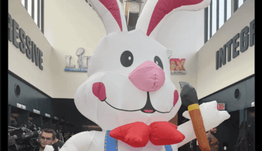 [Sullivan] The Eagles have installed the “positivity rabbit” into the locker room It showed up today and the offensive line stressed to me they are not sad they just wanted a good vibes bunny