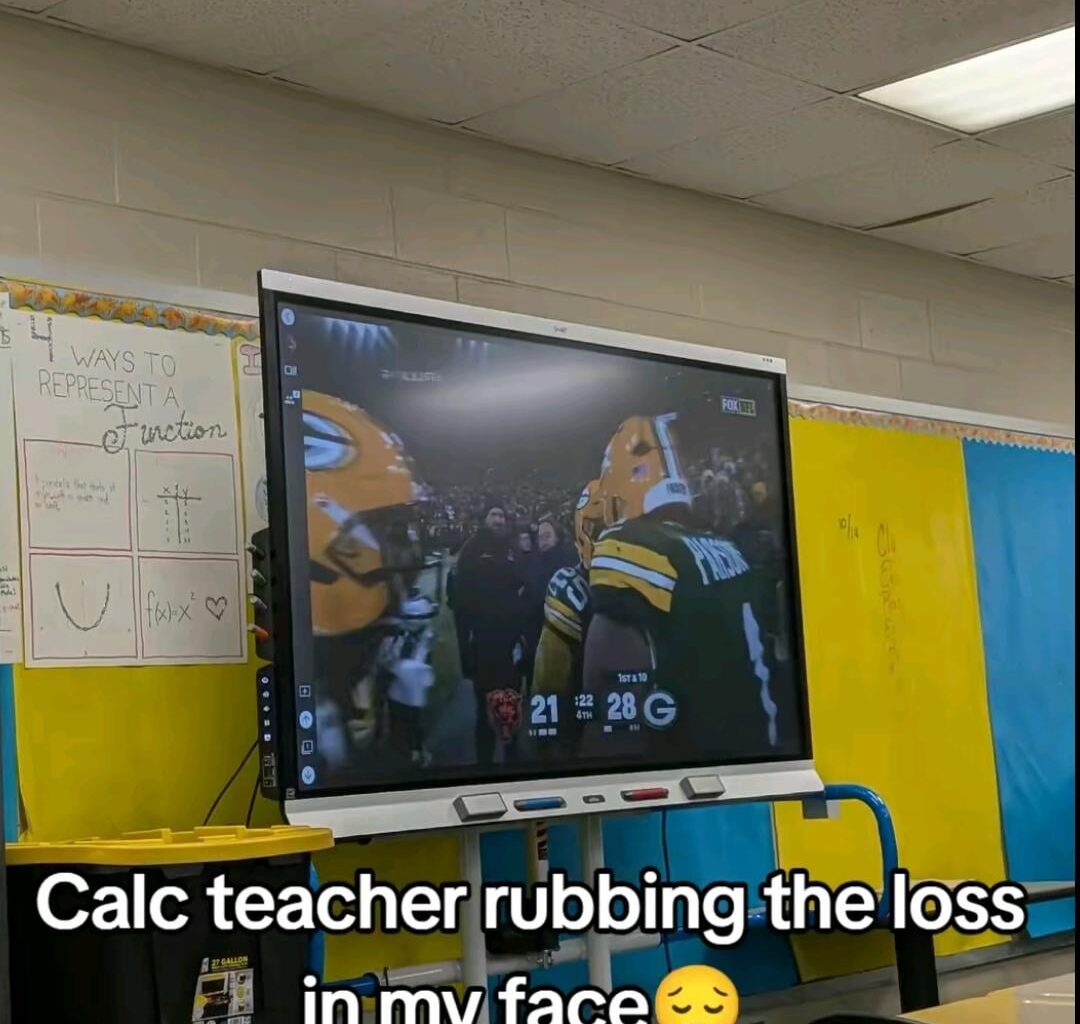 They can't even escape the loss in school. This pleases me