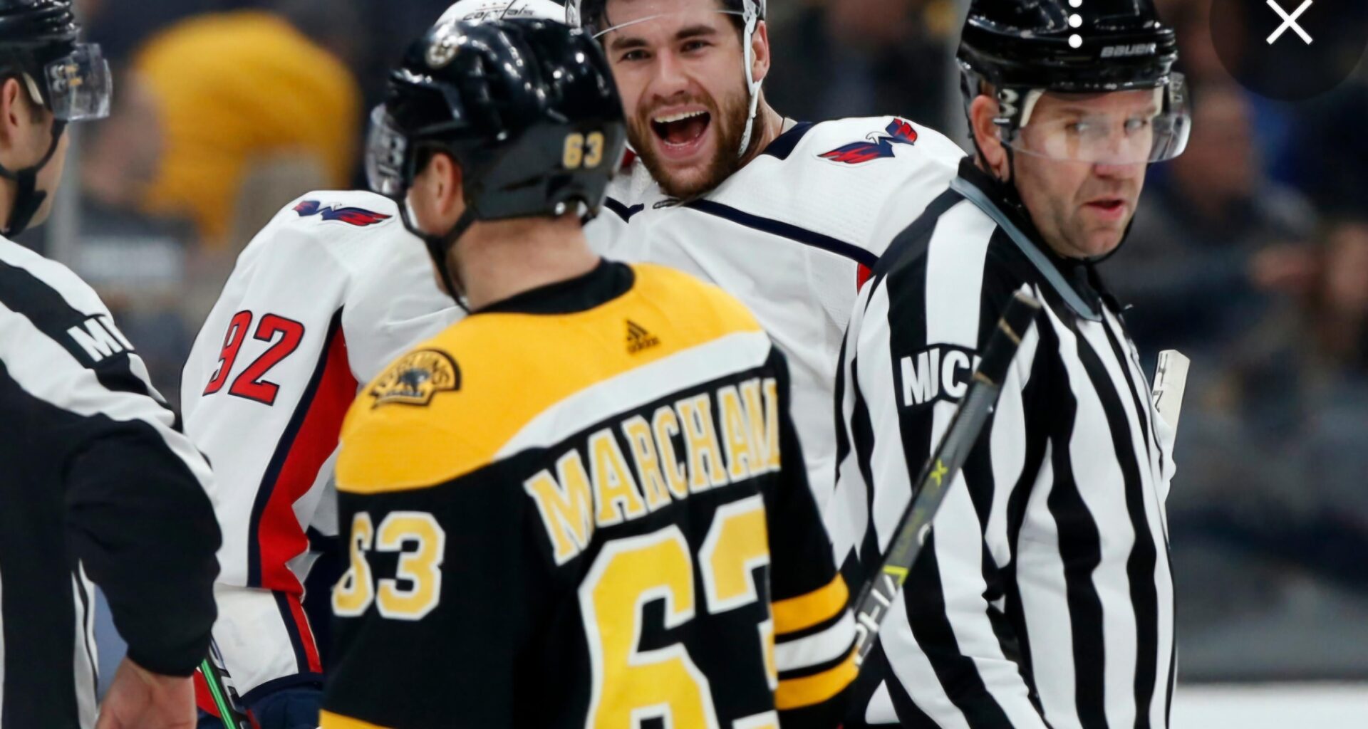 Tom Wilson and Brad Marchand have bonded over being the most hated players in the NHL: ‘We connected this summer at the orientation camp’