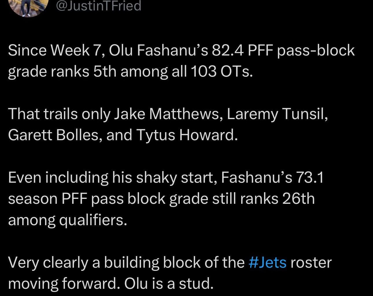 The foundation is being laid, bookend tackles for a decade!