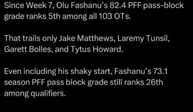 The foundation is being laid, bookend tackles for a decade!