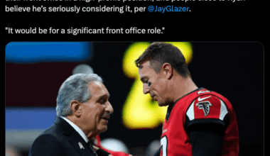 Arthur Blank has had talks with Matt Ryan about joining the front office and he's seriously considering it.