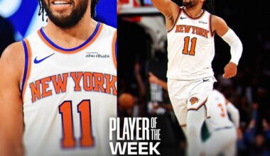 Jalen Brunson is named NBA Eastern Conference Player of the Week