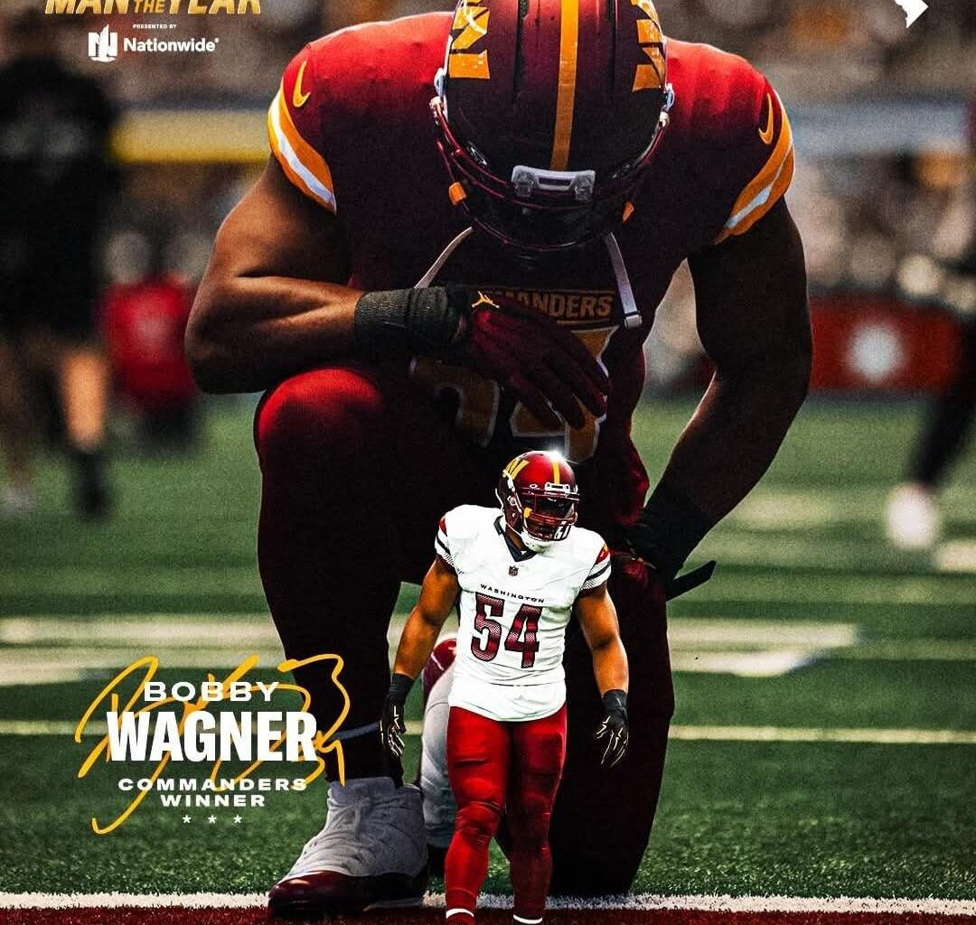 Bobby Wagner is Commander's winner of Walter Payton Man of the Year award.