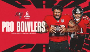 Bucs' Antoine Winfield Jr., Tristan Wirfs Repeat as Pro Bowl Selections