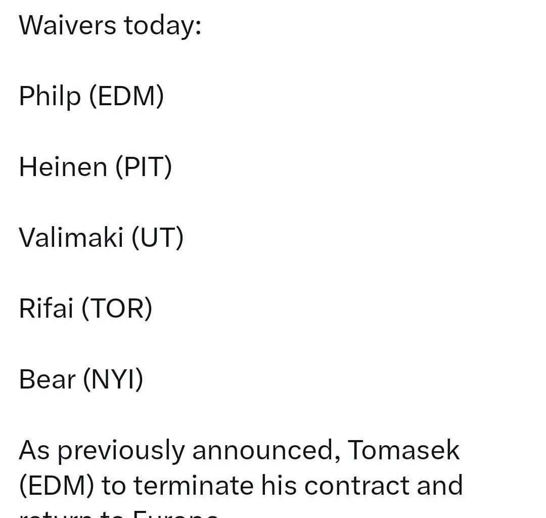 [Friedge] Rifai on waivers