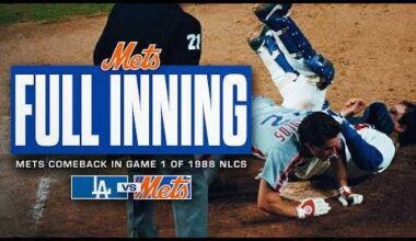 The Mets YouTube channel posted the entire uncut top of the 9th inning from Game 1 of the 1988 NLCS.