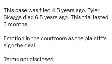 Halos and Skaggs family reach a settlement