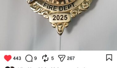 OKCFD is wearing commemorative Thunder badges.