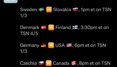 WJC day 1 is full of Flyers relevant game tomorrow.