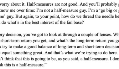 Quotes from Tom Pohlad from Gleeman r.e. the current approach being a half measure (keeping players but not investing), and how they can be "relentless" in winning but not increase payroll
