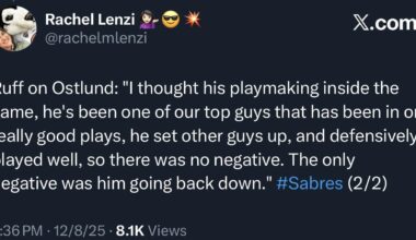 Ruff inadvertently taking another shot at management. He’s right though, what are we even doing here.