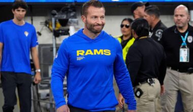 Rams' McVay downplays chance at NFC's top seed