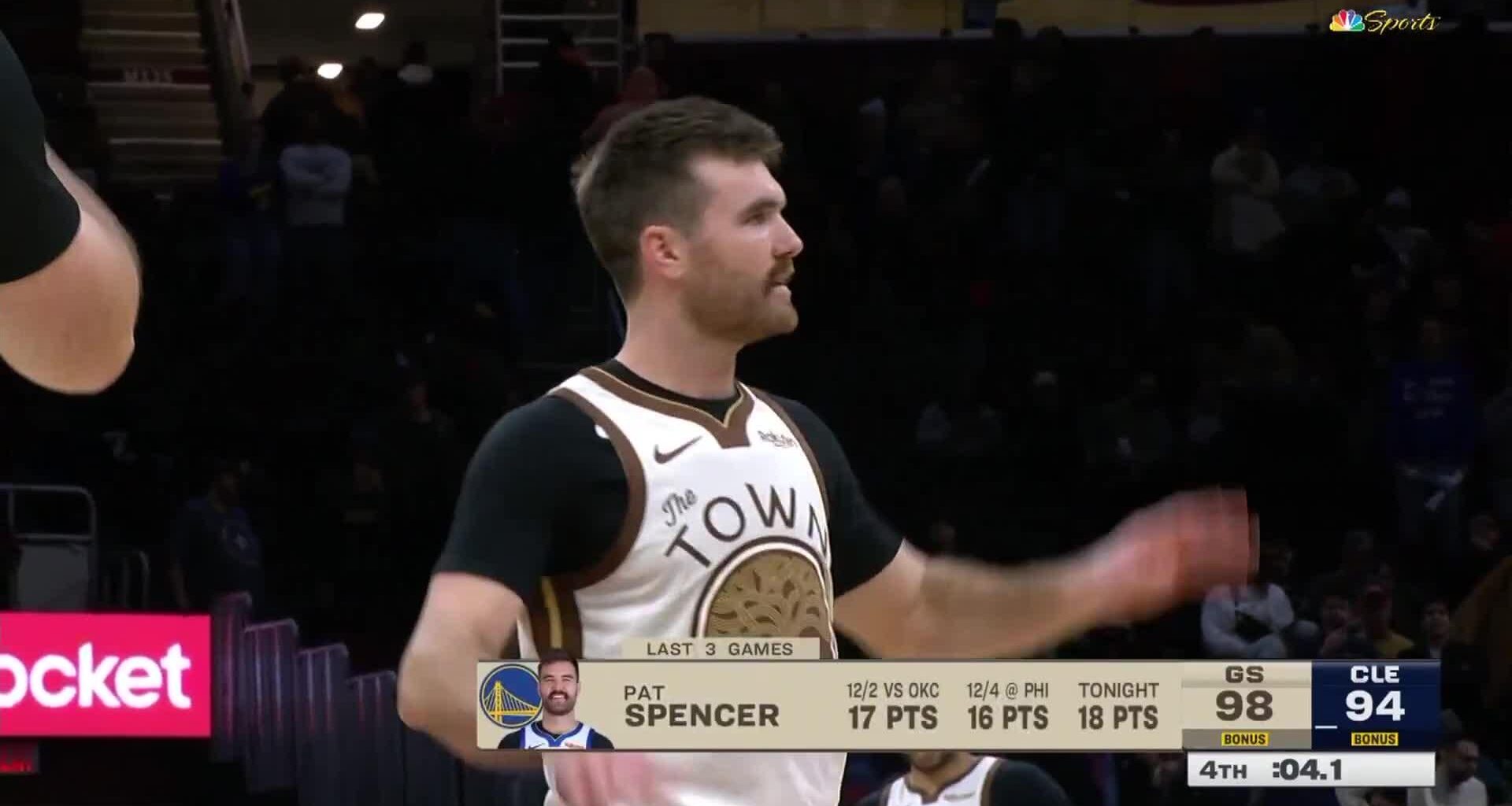 [Highlight] Pat Spencer ices the game with a free throw then waves goodbye to the Cavs crowd and tells them to go home