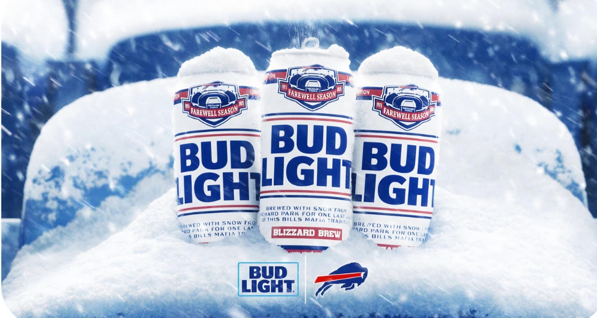 Bud Light unveils "Blizzard Brew" to celebrate Bills fans for shoveling snow.