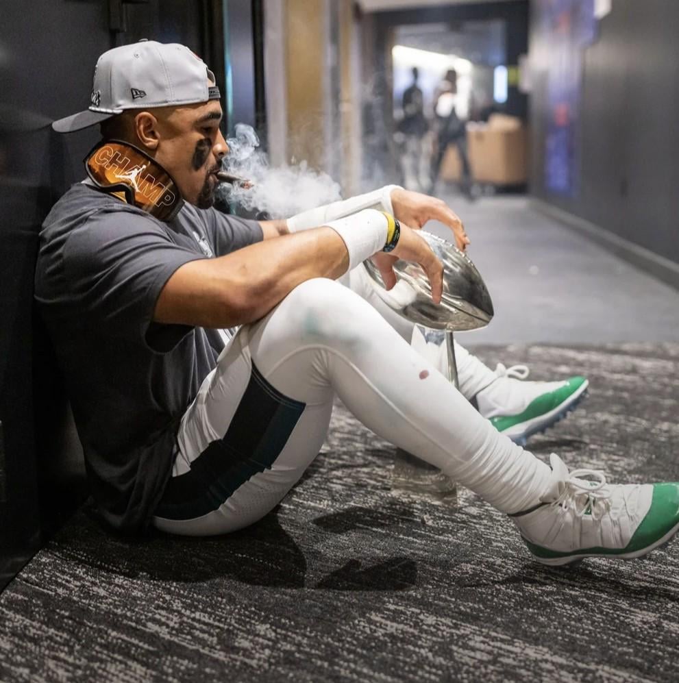 That's my quarterback! A super bowl mvp. If you can't support him at his worst you don't get to at his best.