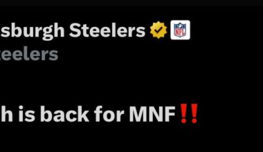 Color Rush Jersey’s to be worn for MNF!