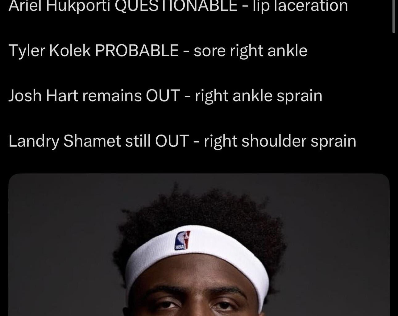 No Mitch tomorrow. Wemby is lucky