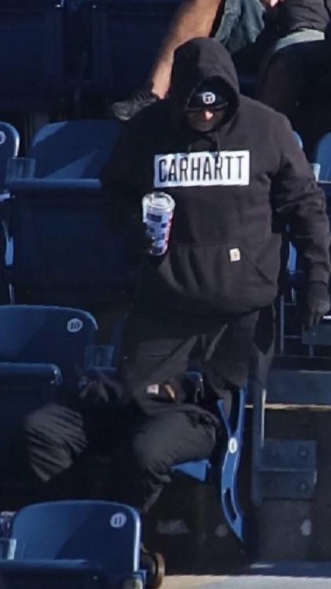 The stadium’s fan cam caught my feelings about the last two seasons. I wanna get up and leave but I can’t stop pulling for my team. Go Titans!!