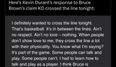 It takes a lot to get Cowboy 🤠 Bruce that fired up, KD definitely said some trashy BS😡🤬