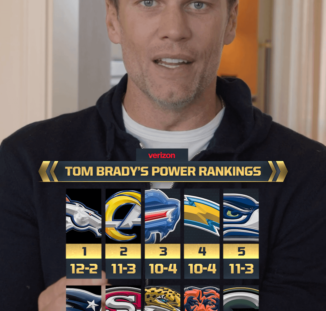 Tom Brady gives the Chargers some love and ranks them #4 in his power rankings
