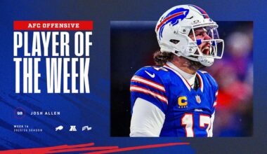 Josh Allen named AFC Offensive Player of the Week after Week 14 comeback against Cincinnati