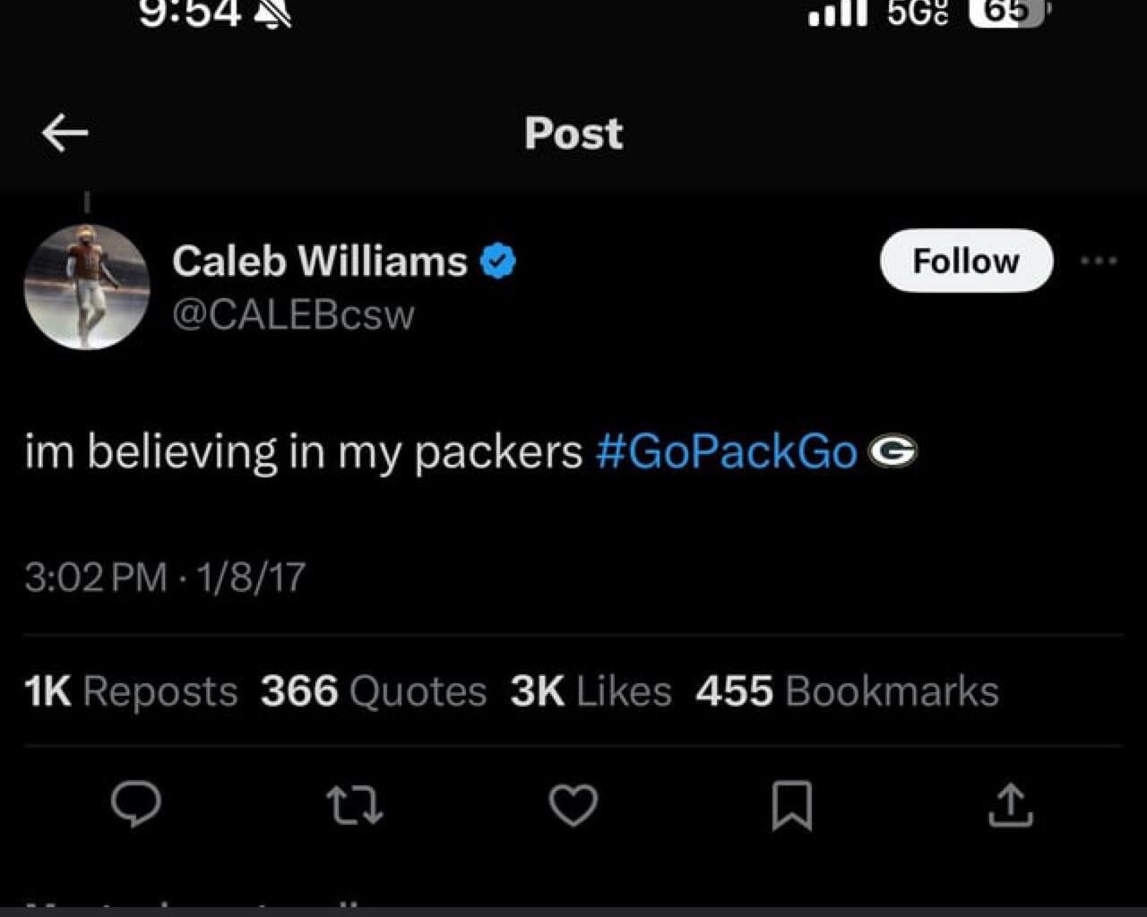 Hell yeah, Go Packers!