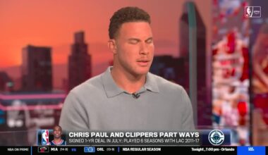 Blake: "[Ballmer] can build a new arena, be at games, cheer on the team...but at the end of the day, an organization is built on a foundation of respect & it's built on how you treat people & I don't think that in this situation Chris was treated right. I'm sorta at a loss for words a little bit."