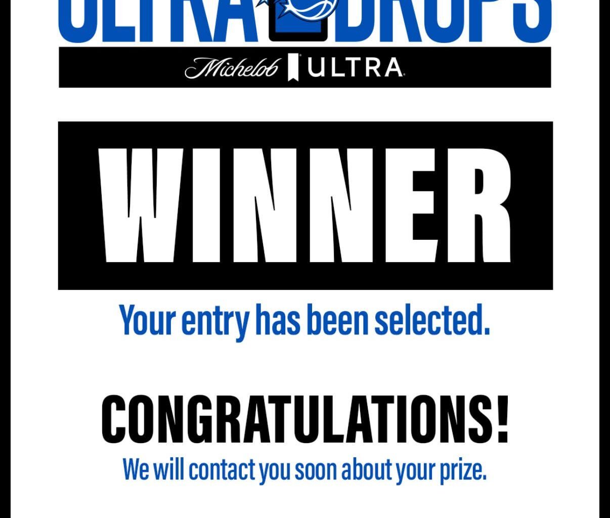 It is possible to win the Monday Ultra drops