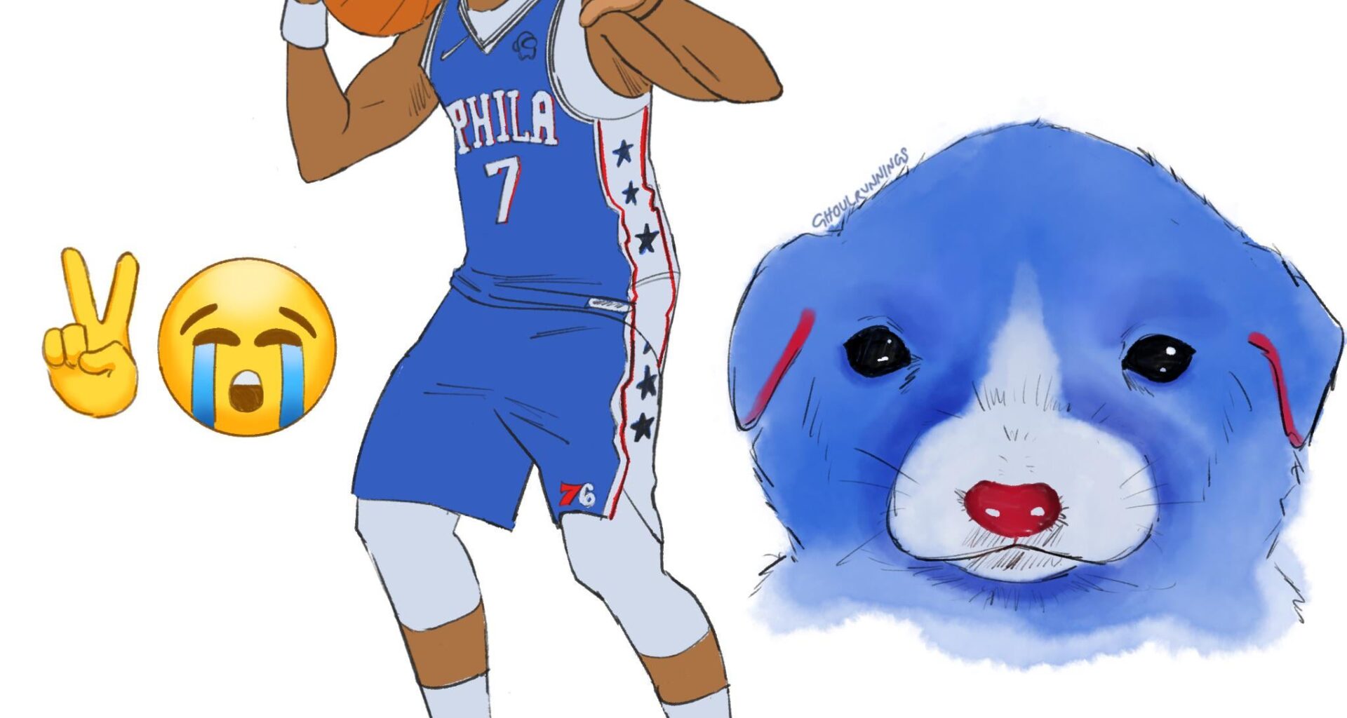 doodle during yesterday's game