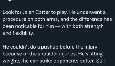 Updates on Jalen Carter’s injury