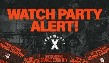Brewery X Watch Party Tonight, Game Starts at 6PM