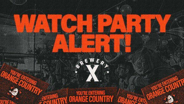 Brewery X Watch Party Tonight, Game Starts at 6PM