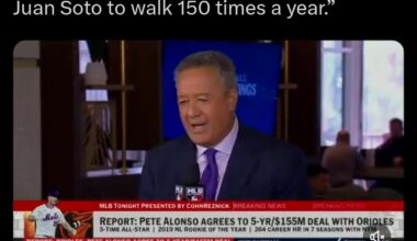 Ron Darling “You’ve now paid, unless you get a bat, Juan Soto to walk 150 times a year.”