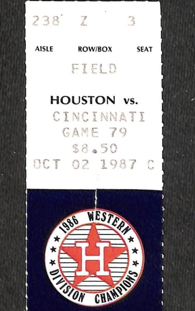 Old Astros stubs