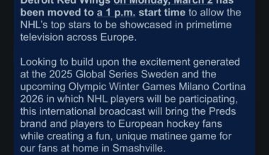 ICYMI - March 2nd start time moved to 1 P.M.