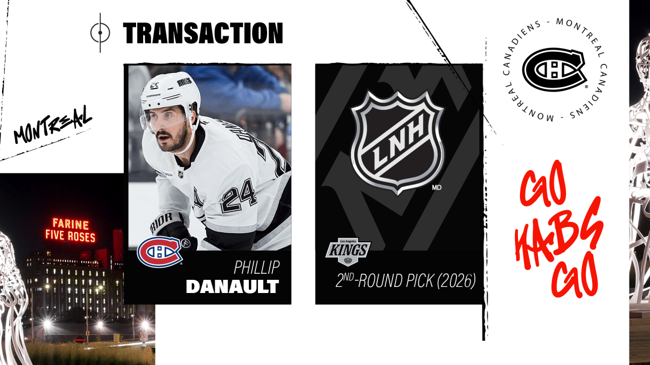 Canadiens acquire forward Phillip Danault from the Los Angeles Kings | Montréal Canadiens