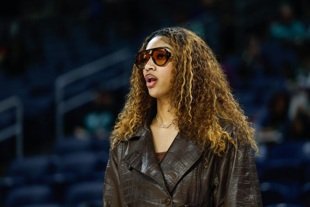 Sky Star Angel Reese Makes Rare Appearance With WNBA Rival at Knicks’ Recent Game