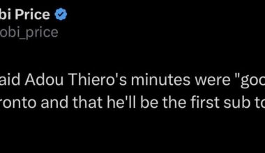 [Price] JJ Redick said Adou Thiero's minutes were "good" last night in Toronto and that he'll be the first sub tonight in Boston.
