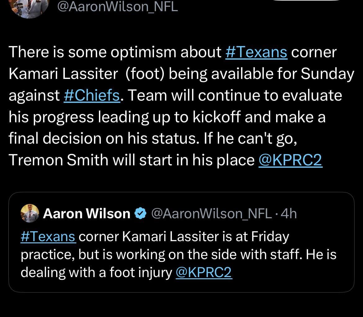 Looks like a game time decision