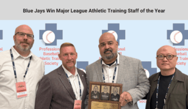 [PBATS] Blue Jays Head Athletic Trainer Jose Ministral and Assistant Athletic Trainers Voon Chong and Drew MacDonald voted as PBATS Major League Athletic Training Staff of the Year