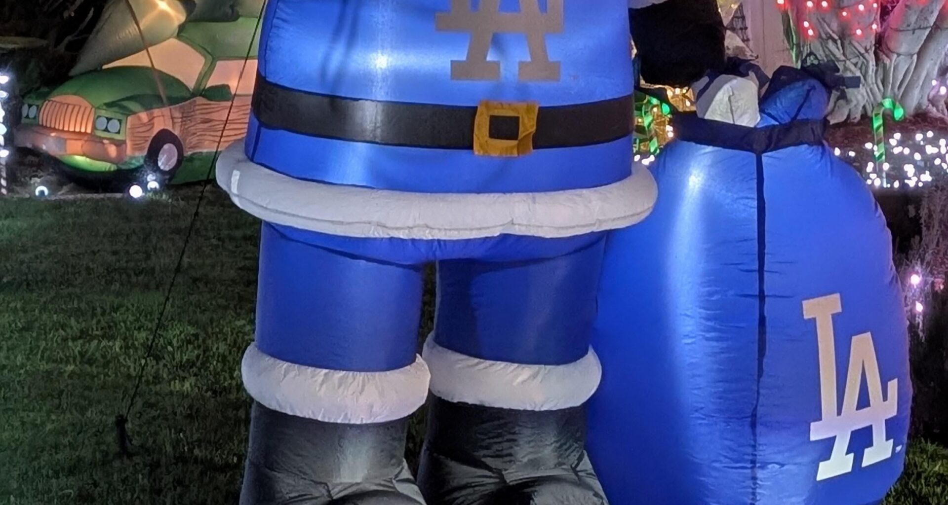 The Los Angeles Dodgers sign Santa Claus