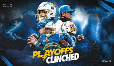 THE CHARGERS ARE GOING TO THE PLAYOFFS!