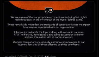 Flyer hot mike moment