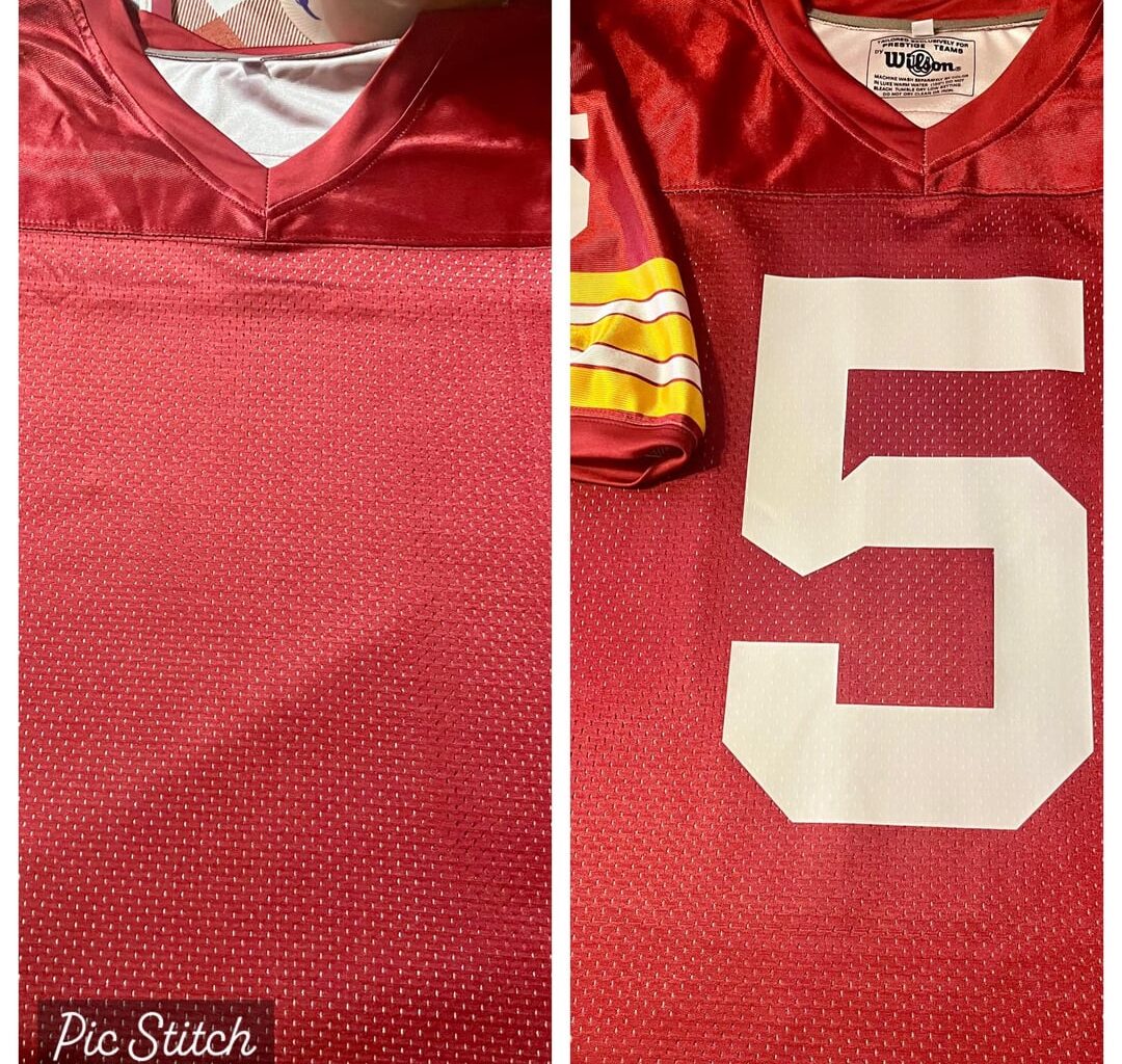 My DIY Custom JD5 Commanders (Redskins) Super Bowl (VII) Era Game Jersey