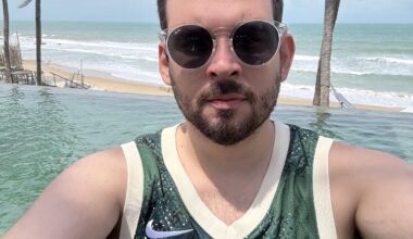Here in the northeast of Brazil repping the Bucks. We gonna win today. Taiba Beach-Brazil