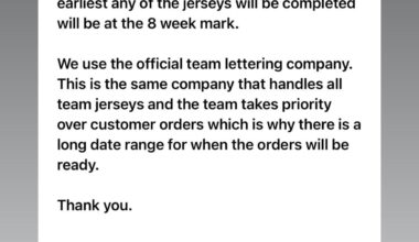 If you ordered the custom Black Alts from CBH Shop before they sold out, you’re not getting them before mid January 😪