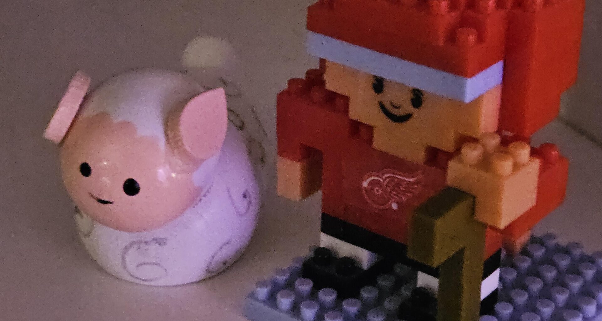 Our nativity set doesn't have a Shepard so Stevie steps up.