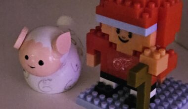 Our nativity set doesn't have a Shepard so Stevie steps up.