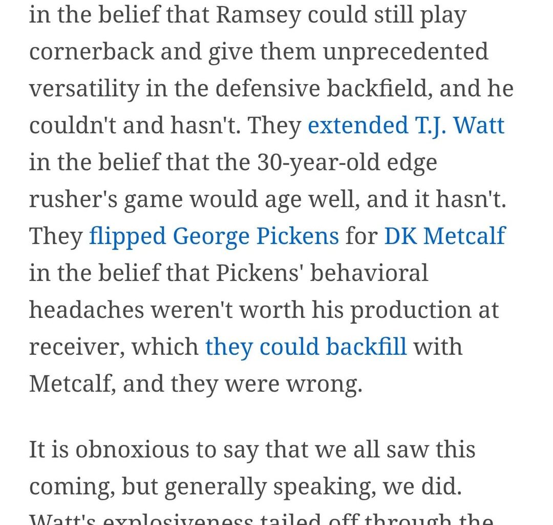 Espn dropped this scathing piece this morning.